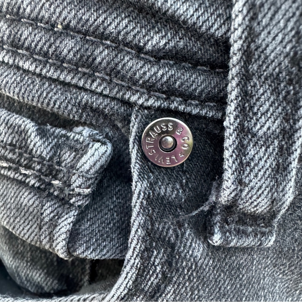 💖 Vintage Y2K Black Levi’s 505 Straight Leg Jeans - Picture 5 of 17